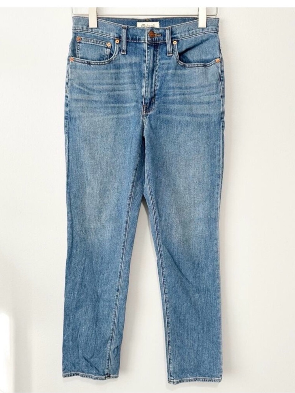 Madewell high rise slim boyfriend Jean blue denim jeans size 28